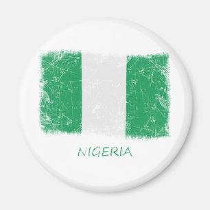 Schmutz-Nigeria-Flagge Magnet