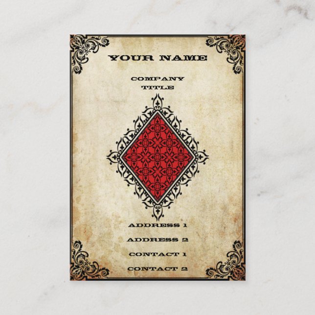 Schmutz-Pikass Visitenkarte (Vorderseite)