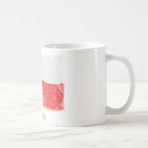 Schmutz-Polen-Flagge Kaffeetasse