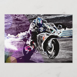 Schmutz radfahrender Motocross, der Einladung