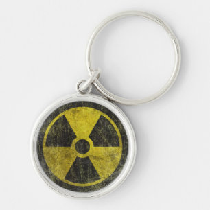 Schmutz-radioaktives Symbol Schlüsselanhänger