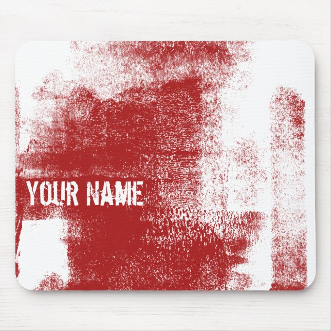 Schmutz-Rot-Farbe Mousepad (Vorne)