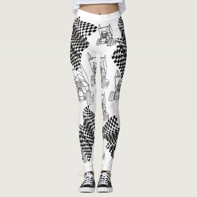 Schmutz Sprint-Auto-Leggings 1 Leggings (Vorderseite)