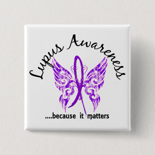 Schmutz-Tätowierungs-Schmetterling6,1 Lupus Button