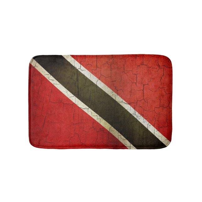 Schmutz-Trinidad und Tobago-Flagge Badematte (Vorderseite)