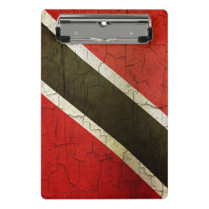 Schmutz-Trinidad und Tobago-Flagge Mini Klemmbrett
