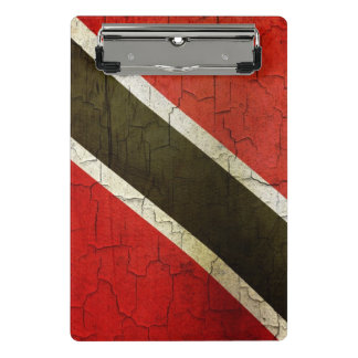 Schmutz-Trinidad und Tobago-Flagge Mini Klemmbrett