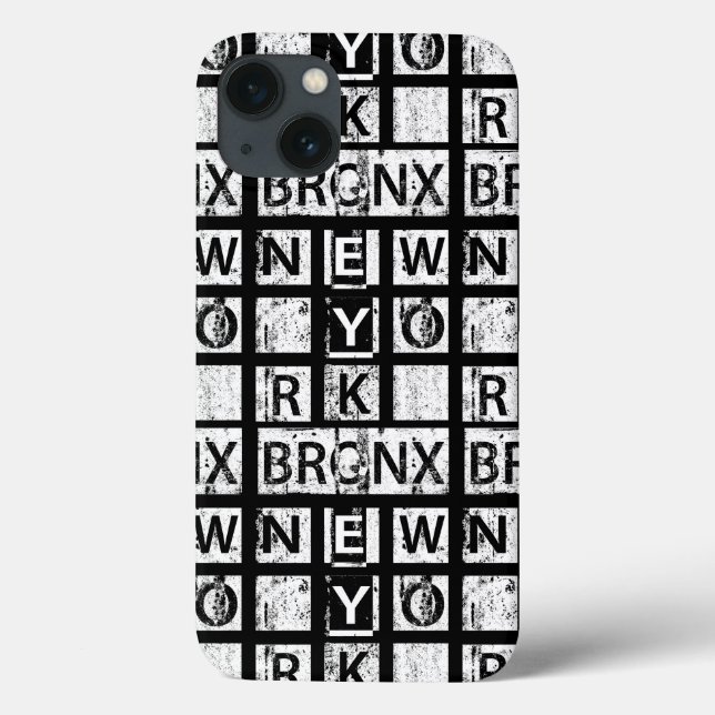 Schmutz-Typografie Bronx New York | Case-Mate iPhone Hülle (Rückseite)