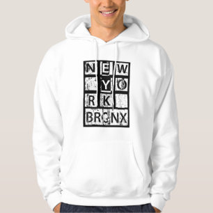 Schmutz-Typografie Bronx New York   Hoodie