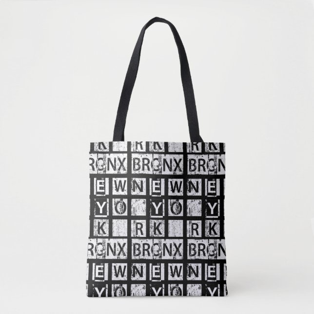 Schmutz-Typografie Bronx New York | Tasche (Vorderseite)