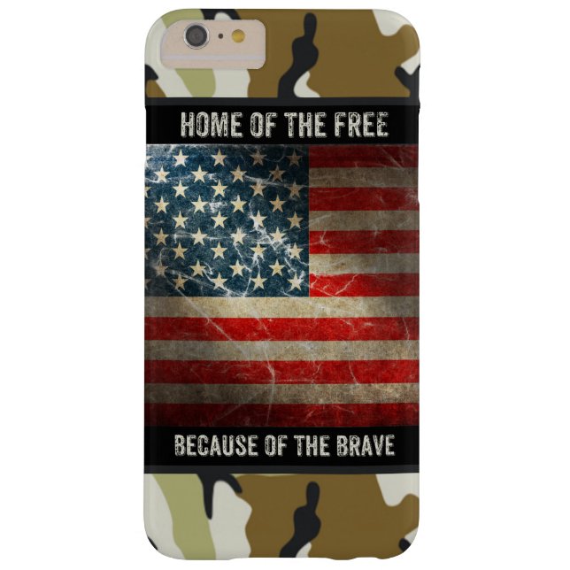 Schmutz USA-Flagge auf Tarnung iPhone 6 Plusfall Case-Mate iPhone Hülle (Rückseite)
