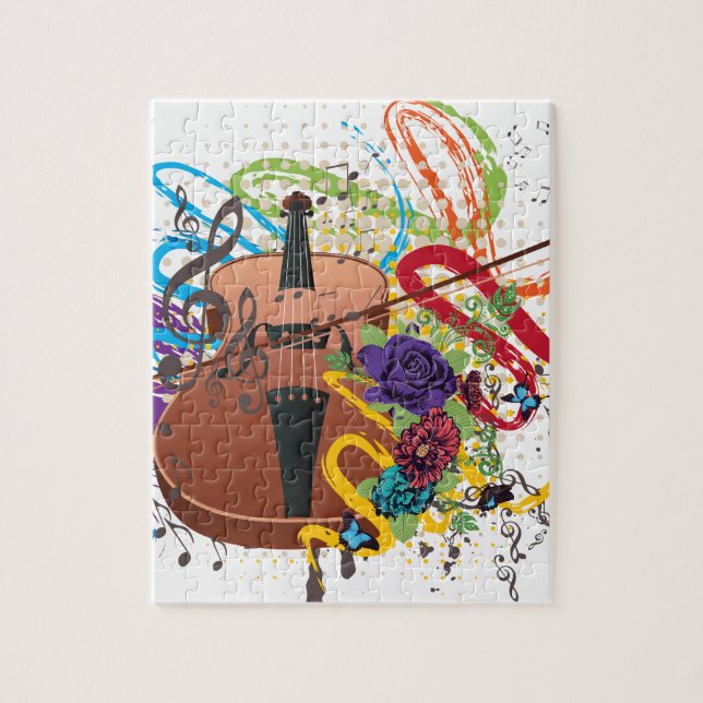 Schmutz-Violinen-Illustration (Vertikal)