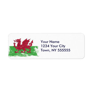 Schmutz-Wales-Flagge