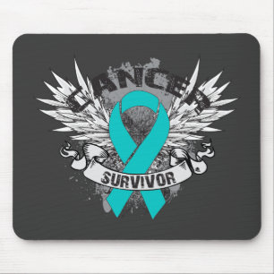 Schmutz Winged Band-Eierstockkrebs-Überlebender Mousepad