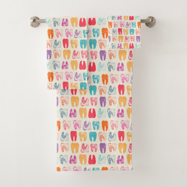 Schmutz-Zahn-Muster Badhandtuch Set (Insitu)