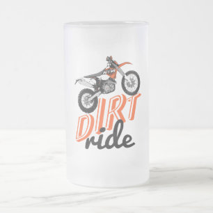 Schmutzfahrt Mattglas Bierglas