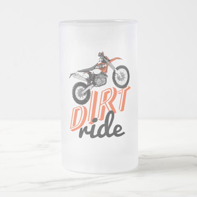 Schmutzfahrt Mattglas Bierglas (Mittel)