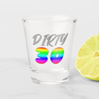 Schmutzglas 30 schnapsglas