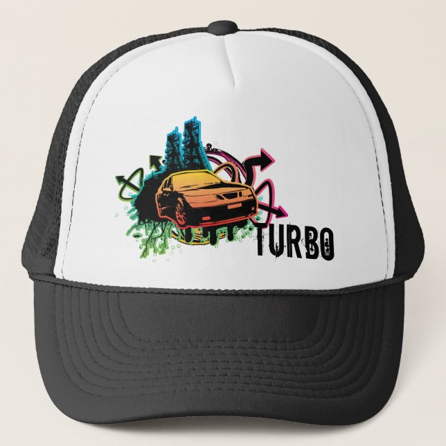 Schmutzhut des Ausschnitts 9-5-aero, Turbo Truckerkappe (Vorderseite)