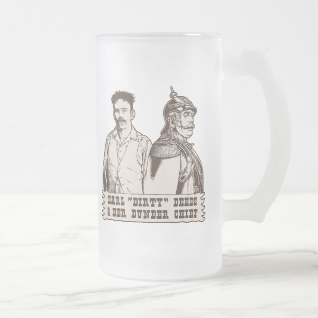 Schmutzige Briefe u. Der Dunder Leiter Mattglas Bierglas (Rechts)
