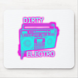 SCHMUTZIGE ELECTRO-Tanzverein DJ-Mädchen, die Mousepad