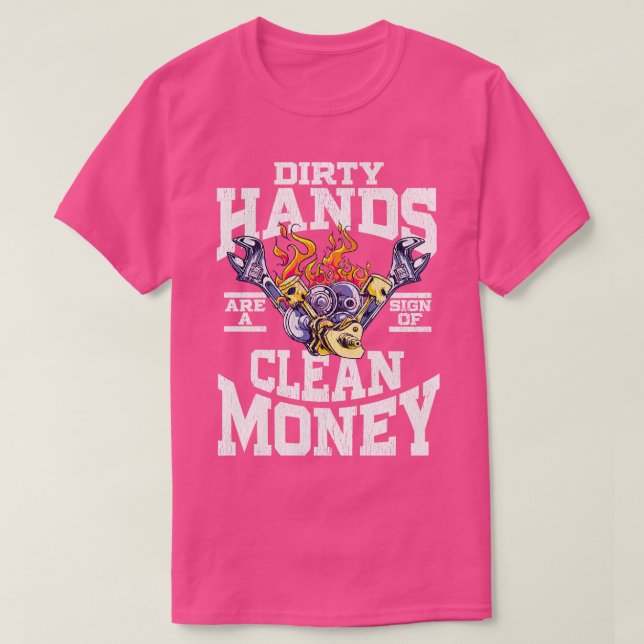 Schmutzige Hände sind ein Zeichen für sauberes Gel T-Shirt (Design vorne)