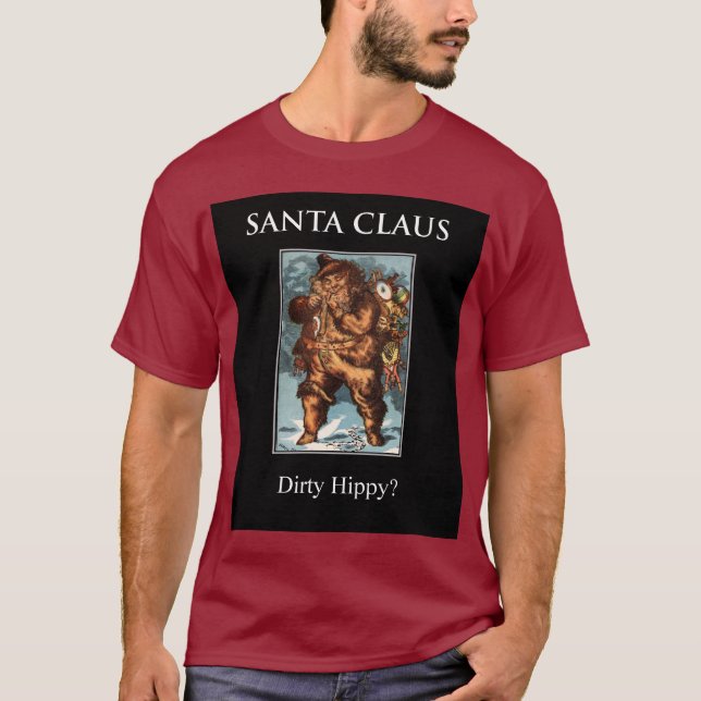 Schmutzige Hippie WEIHNACHTSMANNS…?!!!? was? T-Shirt (Vorderseite)