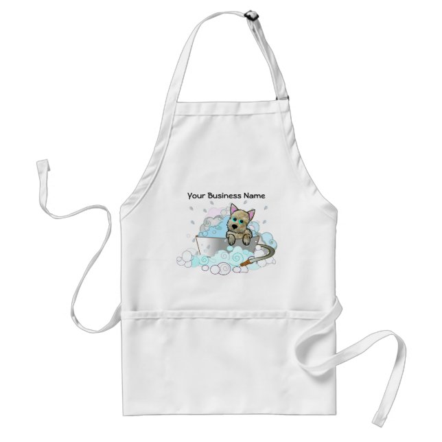Schmutzige Hundegroomers-Schürze Schürze (Vorne)