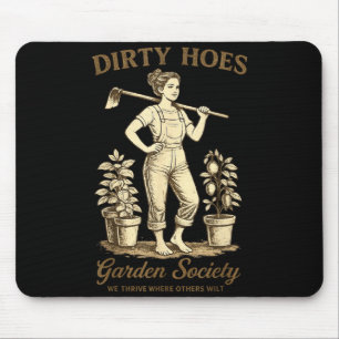 Schmutzige Huren Garten Gesellschaft lustiger Gärt Mousepad