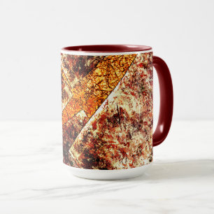 Schmutzige oder rostige unorganisierte Schichten a Tasse