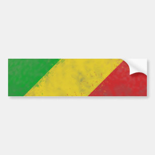 Schmutzige Rasta farbige Stangen Autoaufkleber