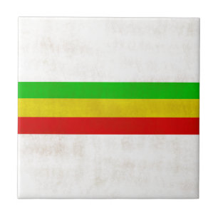 Schmutzige Rasta-Streifen Fliese