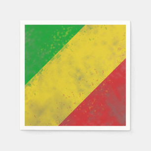 Schmutzige Rasta Streifen Serviette