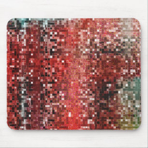 Schmutzige rote Fliese, verblasst und verschmiert? Mousepad