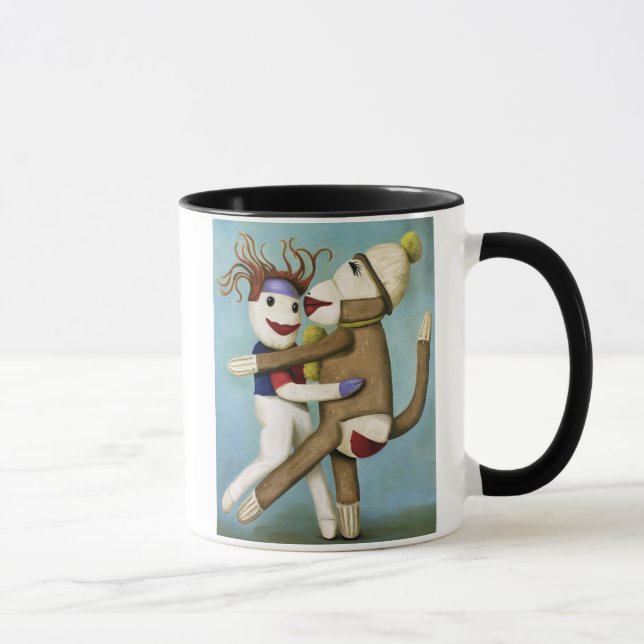 Schmutzige Socken, die den Tango tanzen Tasse (Rechts)