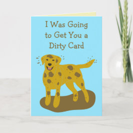 Schmutzige und saubere Hunde Funny Birthday Card Karte