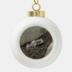 Schmutziger Frosch Keramik Kugel-Ornament