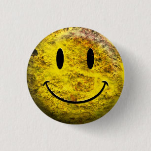 Schmutziger Gesichts-Typextraknopf Button