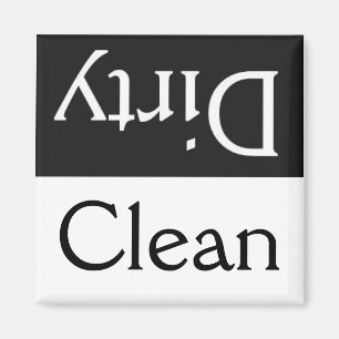 Schmutziger/sauberer Spülmaschinenmagnet Magnet