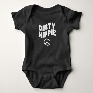 Schmutziger Vintage-Hippie Baby Strampler