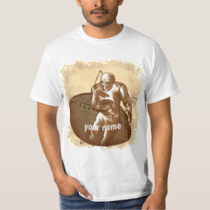 Schmutziges Fußballspieler-T-Shirt T-Shirt