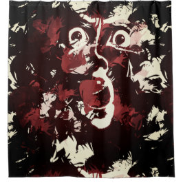 schmutziges Gesicht Duschvorhang