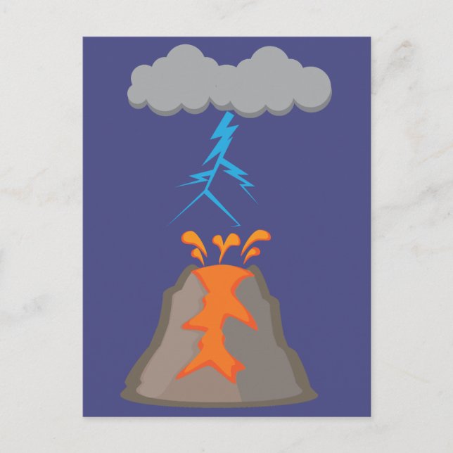 Schmutziges Gewitter Postkarte (Vorderseite)