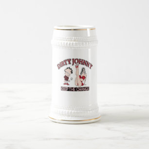 Schmutziges Johnny-Bier Stien Bierglas