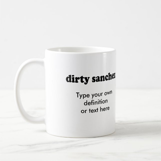 SCHMUTZIGES SANCHEZ KAFFEETASSE (Links)