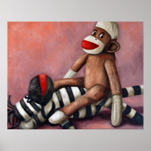 Schmutziges Spielen der Socken-3 schmutzig Poster