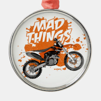 Schmutzlaufen Silbernes Ornament