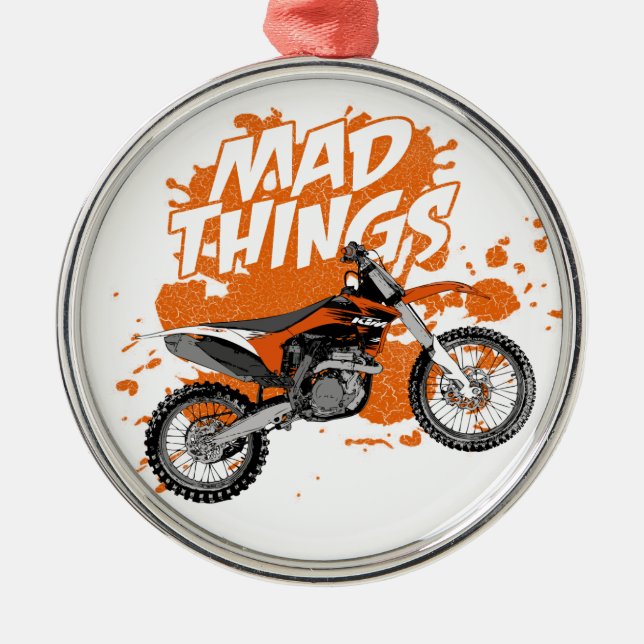 Schmutzlaufen Silbernes Ornament (Vorne)