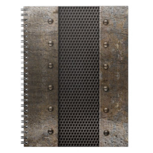Schmutzmetallhintergrund Notizblock