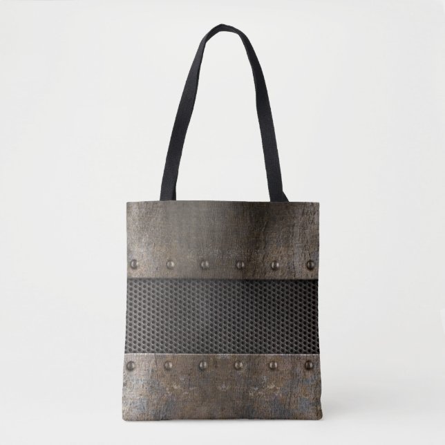 Schmutzmetallhintergrund Tasche (Vorderseite)